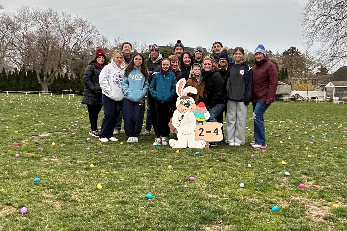 Group of Helpers at Easter Egg Hunt