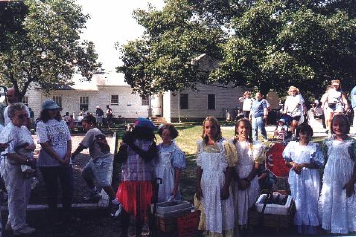 Brielle Day Celebration - Children in Costume Helping Sell Old Fashion Sarsaparella